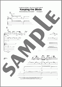 Keeping The Blade(Coheed And Cambria) 楽譜 ギター（ソロ） ダウンロード