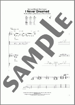 I Never Dreamed(Lynyrd Skynyrd) 楽譜 ギター（ソロ） ダウンロード