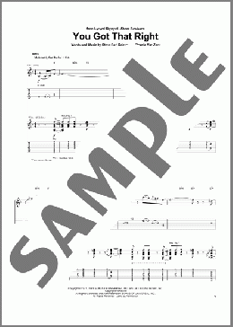 You Got That Right(Lynyrd Skynyrd) 楽譜 ギター（ソロ） ダウンロード