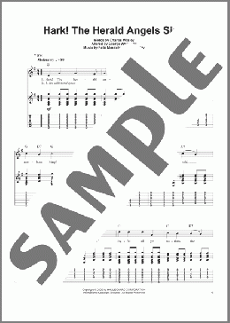 Hark! The Herald Angels Sing(Charles Wesley) 楽譜 ギタースコア ダウンロード