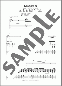 Killamangiro(Babyshambles) 楽譜 ギター（ソロ） ダウンロード
