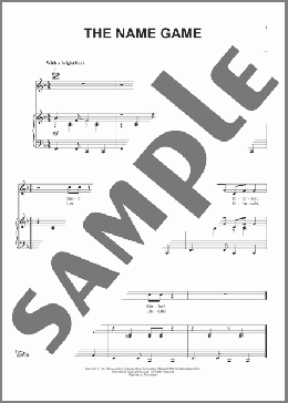 The Name Game(Shirley Ellis) 楽譜 ピアノ & ボーカル & ギター ダウンロード
