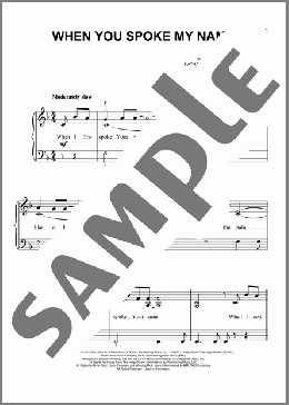 When You Spoke My Name(MercyMe) 楽譜 ピアノ（ソロ） ダウンロード