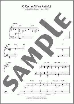 O Come, All Ye Faithful (Adeste Fideles)(John Francis Wade) 楽譜 ピアノ（ソロ） ダウンロード