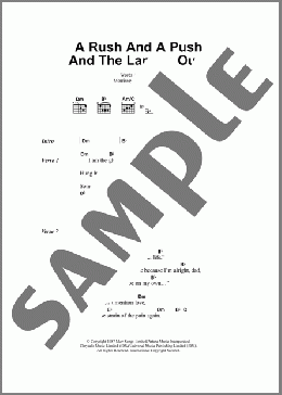 A Rush And A Push And The Land Is Ours(The Smiths) 楽譜 ギター（コード） ダウンロード