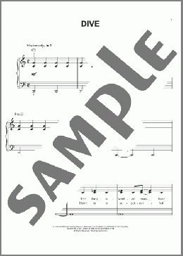 Dive(Steven Curtis Chapman) 楽譜 ピアノ（ソロ） ダウンロード