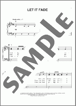 Let It Fade(Jeremy Camp) 楽譜 ピアノ（ソロ） ダウンロード