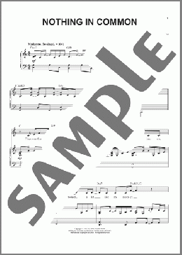 Nothing In Common (from Wearing Someone Else's Clothes)(Jason Robert Brown) 楽譜 ピアノ & ボーカル ダウンロード