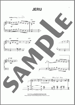 Jeru(Miles Davis/Gerry Mulligan) 楽譜 ピアノ（ソロ） ダウンロード