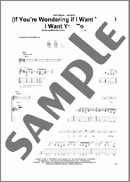 (If You're Wondering If I Want You To) I Want You To(Weezer) 楽譜 ギター（ソロ） ダウンロード