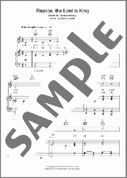 Rejoice The Lord Is King(Charles Wesley) 楽譜 その他 ダウンロード