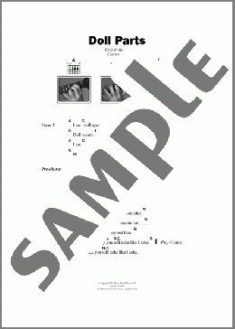 Doll Parts(Hole) 楽譜 ギター（コード） ダウンロード