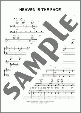 Heaven Is The Face(Steven Curtis Chapman) 楽譜 ピアノ & ボーカル & ギター ダウンロード