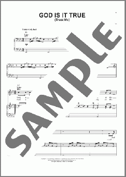 God Is It True (Trust Me)(Steven Curtis Chapman) 楽譜 ピアノ & ボーカル & ギター ダウンロード