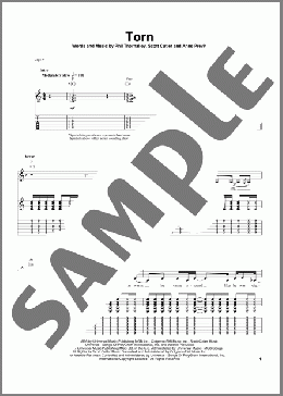 Torn(Natalie Imbruglia) 楽譜 ギタースコア ダウンロード