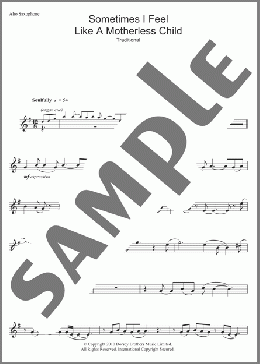 Sometimes I Feel Like A Motherless Child(Traditional) 楽譜 その他 ダウンロード