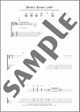 Gimme Some Lovin'(Steve Winwood/The Spencer Davis Group) 楽譜 ギター（ソロ） ダウンロード