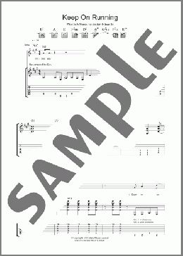 Keep On Running(The Spencer Davis Group) 楽譜 ギター（ソロ） ダウンロード