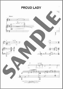Proud Lady(Stephen Schwartz) 楽譜 ピアノ & ボーカル ダウンロード
