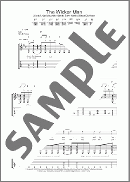 The Wicker Man(Iron Maiden) 楽譜 ギター（ソロ） ダウンロード