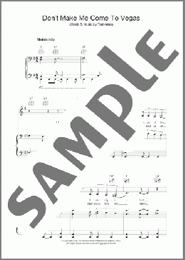 Don't Make Me Come To Vegas(Tori Amos) 楽譜 その他 ダウンロード