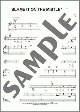 Blame It On The Mistletoe(Toby Keith) 楽譜 ピアノ & ボーカル & ギター ダウンロード