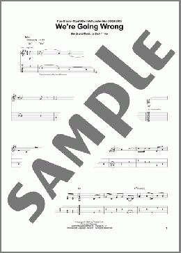 We're Going Wrong(Cream) 楽譜 ギター（ソロ） ダウンロード
