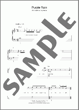 Purple Rain(Prince/Prince & The Revolution) 楽譜 ピアノ（ソロ） ダウンロード