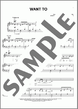 Want To(Sugarland) 楽譜 ピアノ & ボーカル & ギター ダウンロード
