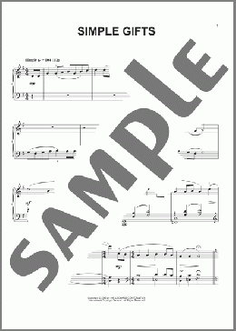 Simple Gifts (arr. Phillip Keveren)(Traditional Shaker Hymn) 楽譜 ピアノ（ソロ） ダウンロード