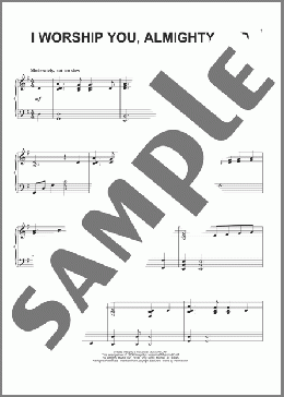 I Worship You, Almighty God(Sondra Corbett-Wood) 楽譜 ピアノ（ソロ） ダウンロード