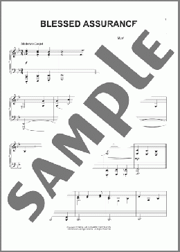 Blessed Assurance(Fanny J. Crosby) 楽譜 ピアノ（ソロ） ダウンロード