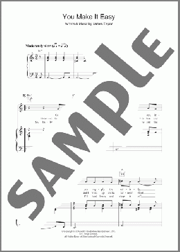 You Make It Easy(James Taylor) 楽譜 その他 ダウンロード