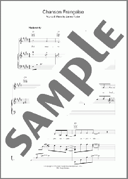 Chanson Francaise(James Taylor) 楽譜 その他 ダウンロード