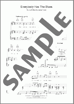 Everybody Has The Blues(James Taylor) 楽譜 その他 ダウンロード