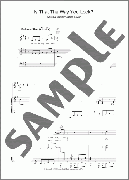 Is That The Way You Look(James Taylor) 楽譜 その他 ダウンロード