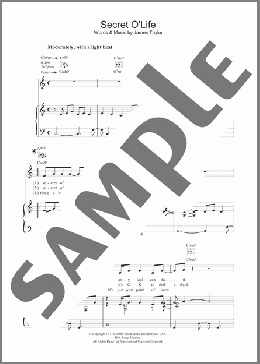 Secret O'Life(James Taylor) 楽譜 その他 ダウンロード