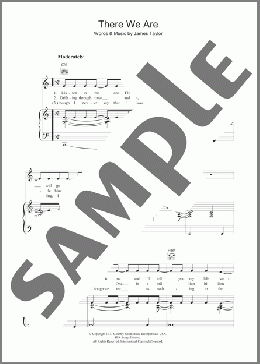 There We Are(James Taylor) 楽譜 その他 ダウンロード