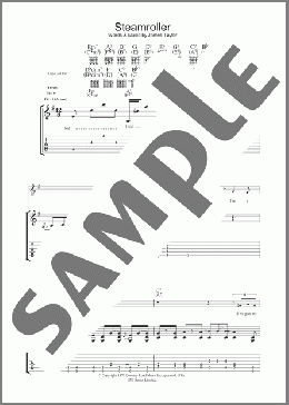 Steam Roller(James Taylor) 楽譜 ギター（ソロ） ダウンロード