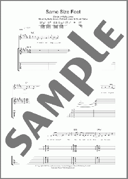 Same Size Feet(Stereophonics) 楽譜 ギター（ソロ） ダウンロード