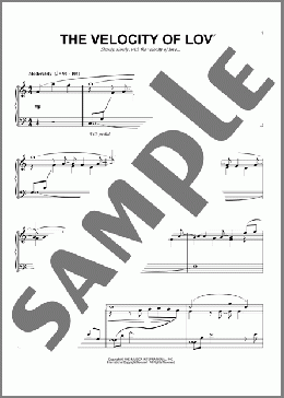 The Velocity Of Love(Suzanne Ciani) 楽譜 ピアノ（ソロ） ダウンロード