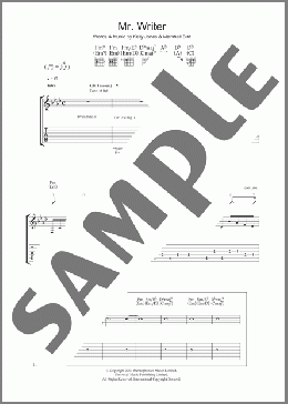 Mr. Writer(Stereophonics) 楽譜 ギター（ソロ） ダウンロード