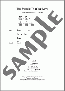The People That We Love(Bush) 楽譜 ギター（コード） ダウンロード