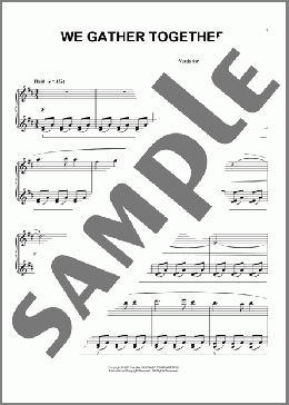 We Gather Together [Classical version] (arr. Phillip Keveren)(Nederlandtsch Gedenckclanck) 楽譜 ピアノ（ソロ） ダウンロード