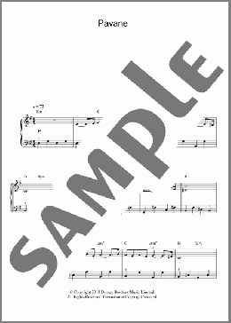 Pavane(Gabriel Faure) 楽譜 ピアノ（ソロ） ダウンロード