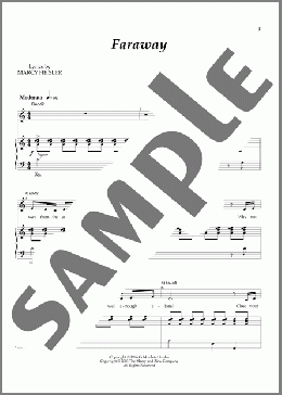 Faraway(Goldrich & Heisler) 楽譜 ピアノ & ボーカル ダウンロード
