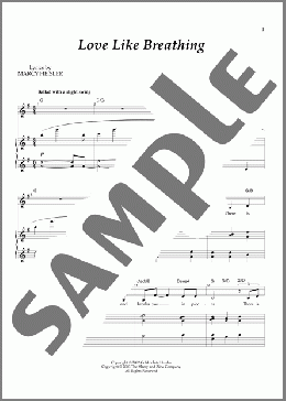 Love Like Breathing(Goldrich & Heisler) 楽譜 ピアノ & ボーカル ダウンロード