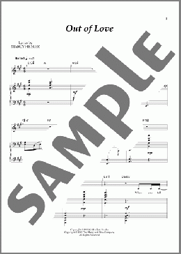 Out Of Love(Goldrich & Heisler) 楽譜 ピアノ & ボーカル ダウンロード