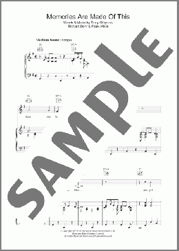 Memories Are Made Of This(Terry Gilkyson) 楽譜 その他 ダウンロード