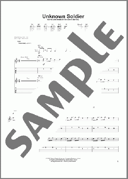 Unknown Soldier(Breaking Benjamin) 楽譜 ギター（ソロ） ダウンロード